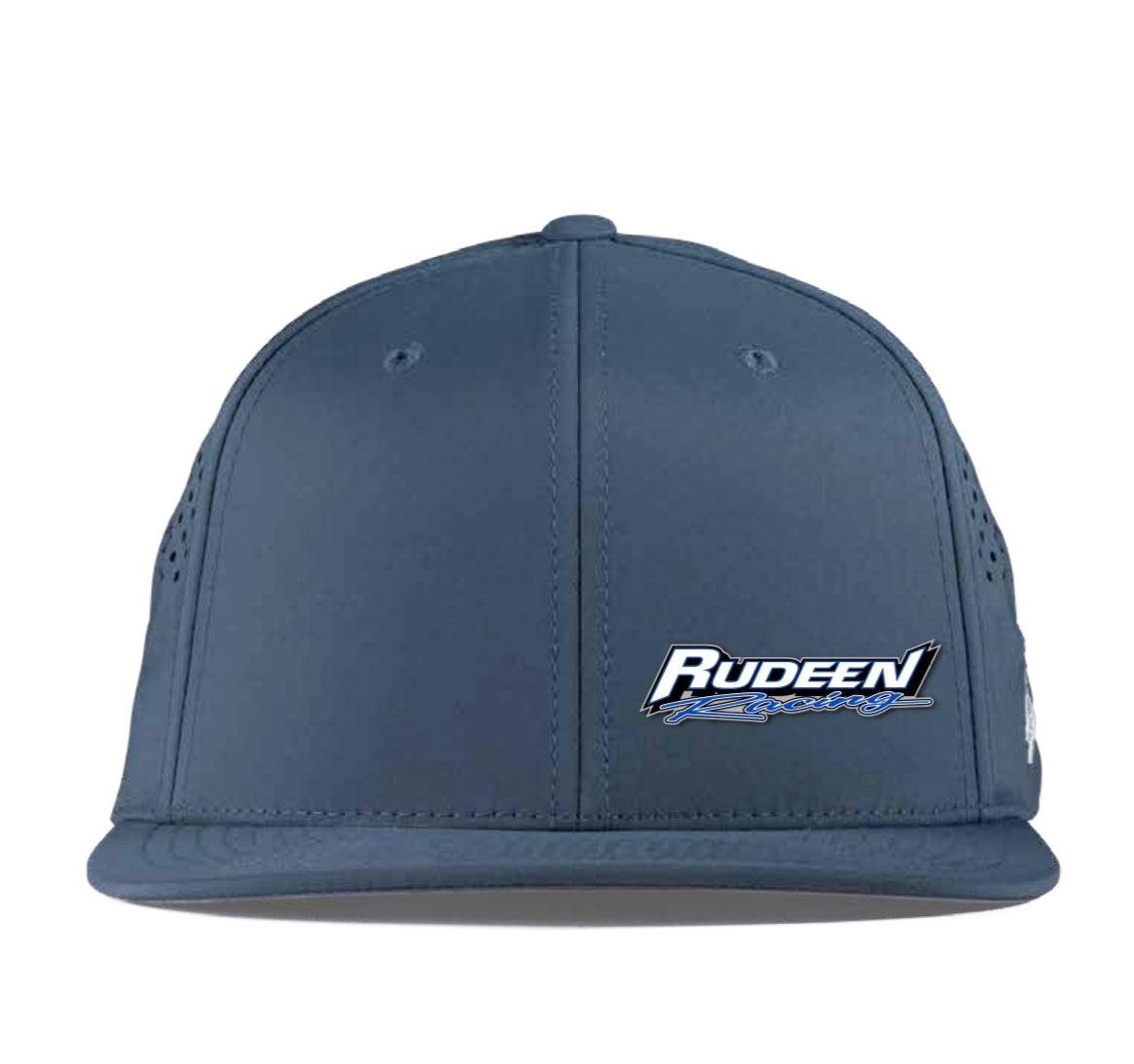 Crew Branded Bills Flat Performance Snapback - Blue