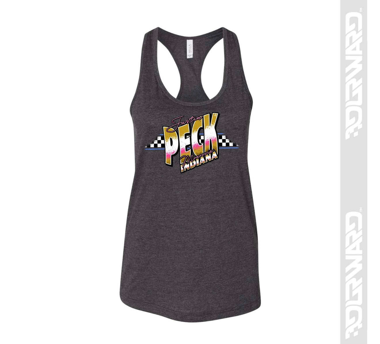 In Retro Woman's Tank - Dark Gray
