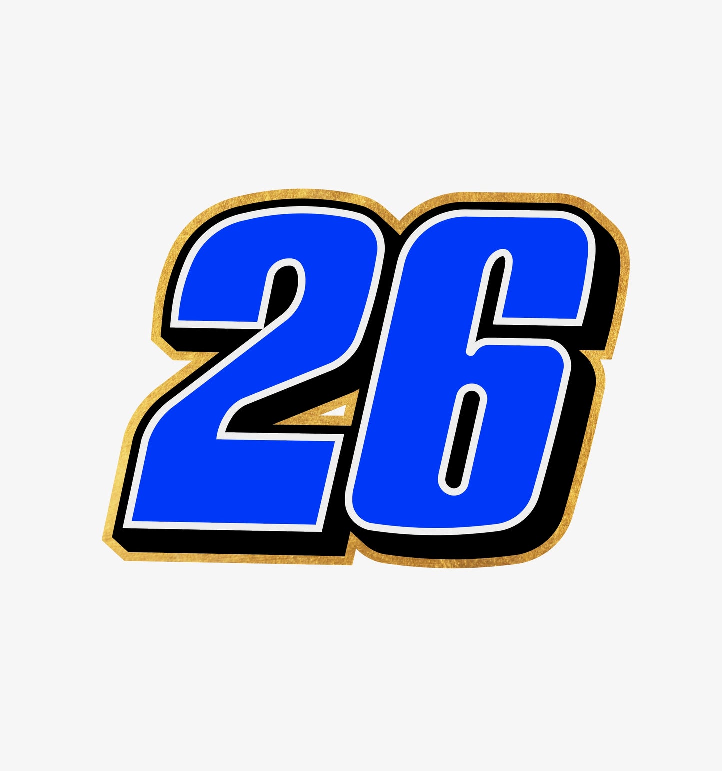 Blue 26 Decal