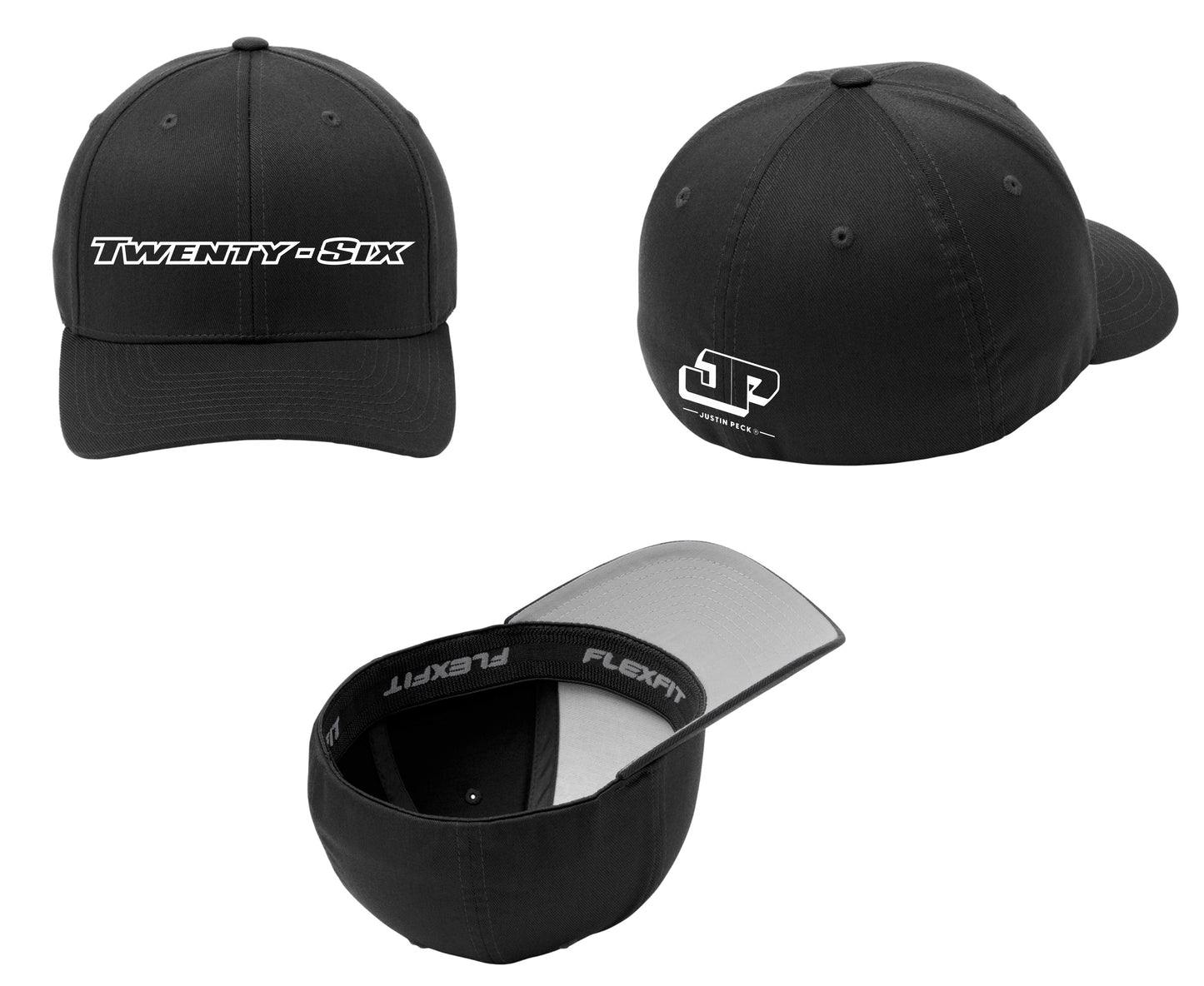 "Twenty-Six" Flexfit Hat - Black