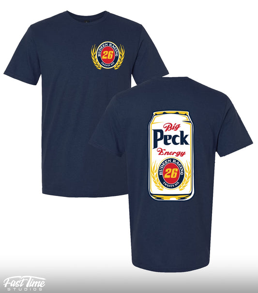 Beer Can T-Shirt - Navy Blue