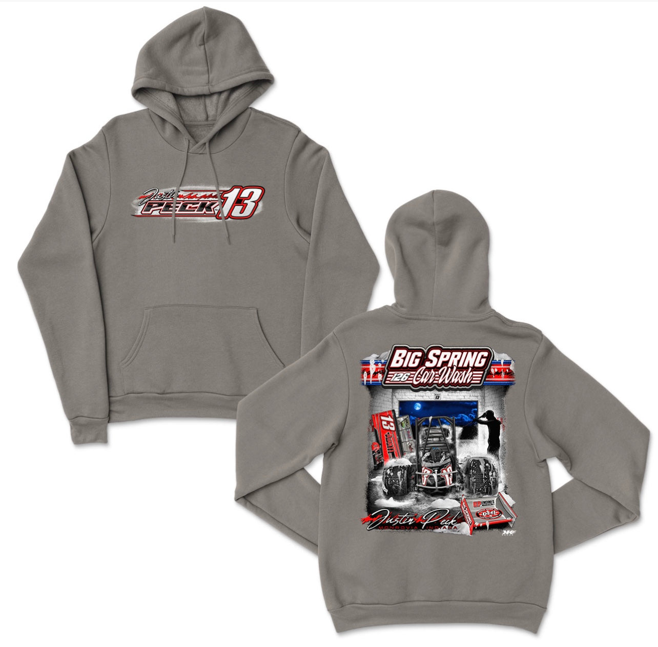 Big Spring Car Wash Hoodie (Gray)