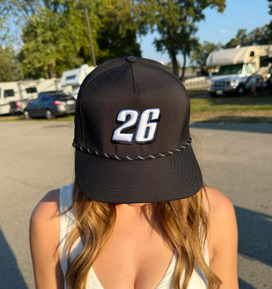 26 Black Rope Snapback