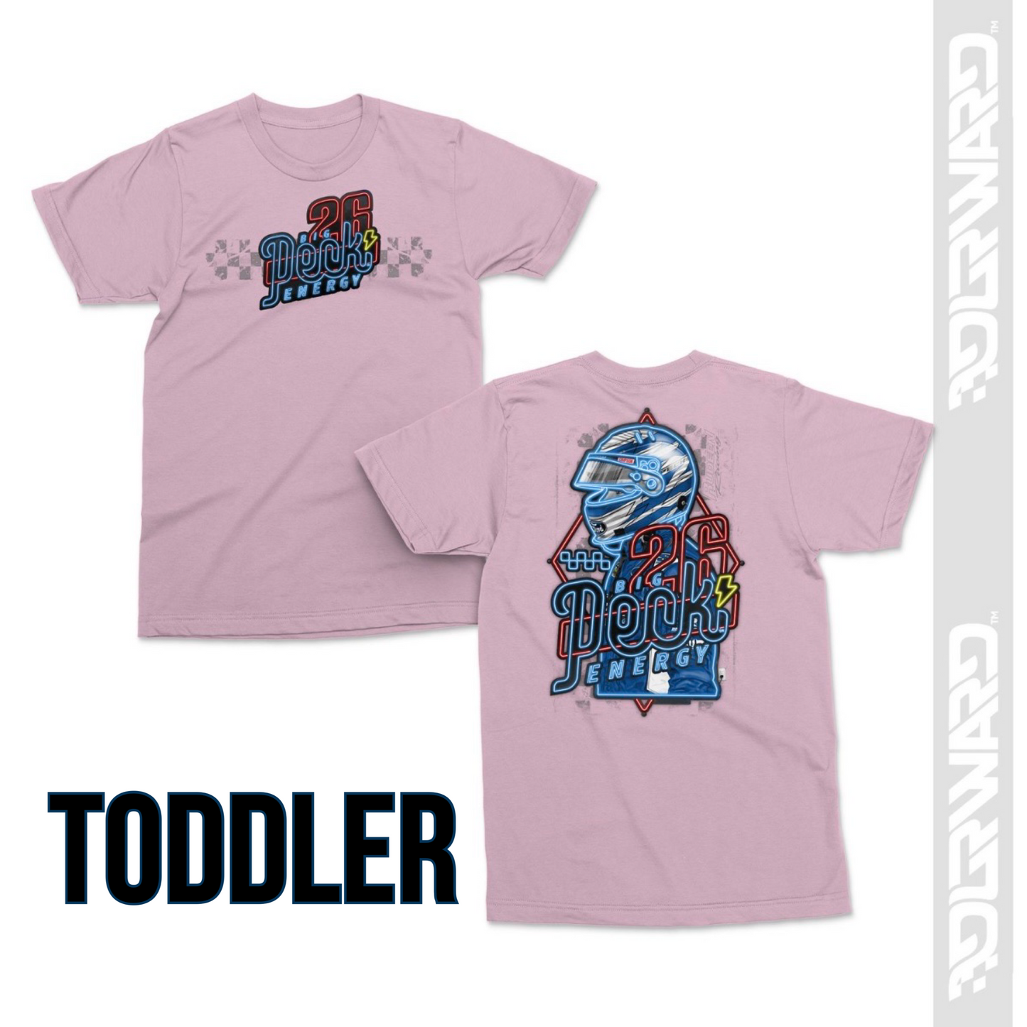 Big Peck Energy Toddler T-Shirt - Light Pink