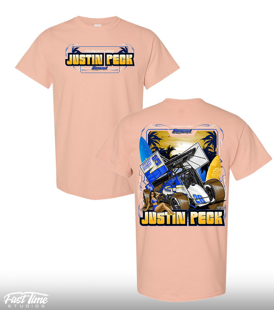 * Pre Order * Pin Up Palms T-Shirt - Dusty Rose